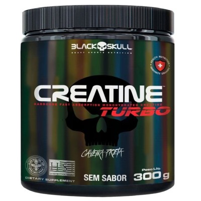 CREATINA TURBO 300GR CAVEIRA PRETA